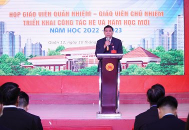 Tập đoàn GDQT Nam Việt tổ chức cuộc họp Giáo viên toàn trường triển khai công tác tổ chức khoá hè và